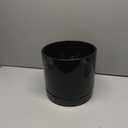 Aveyas 10 inch Ceramic Plant Pot with Drainage Hole and Saucer - Suitable for Indoor and Outdoor Use, Modern Planters for House Garden Flower Tree Snake Monstera Plants (10", Glossy Black)