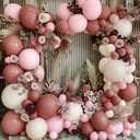 Blush Dusty Pink Balloon Garland Double Stuffed Baby Pink Balloon Latex Rose Pink Balloon Arch Kit Pastel Pink Balloon Set For Boho Wedding Baby Shower Princess Birthday Party Bridal Shower Decoration