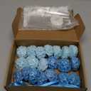 Demissle 20 Pcs Hydrangea Soap Baby Shower Favors Wedding Bridal Shower Gift Scented Flower Soaps Bulk with Thank You Card for Wedding Christmas Favors for Guests (Blue)