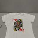 Queen of Hearts Playing Card Poker T-Shirt L