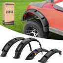 10L0L Golf Cart Front Rear Fender Flares for EZGO RXV 2008-2015 Gas & Electric, with Stainless Steel Screws, Set of 4(Not fit modified models)