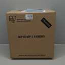 IRIS USA Dog Food Storage Container, 30 lbs & 11 lbs Combo, Cat Food Storage Container, Dog Treat Container, Airtight, Stackable, 2-Cup Scoop, Wheels, Easy Mobility, Silver (3 Piece Set, Chrome)