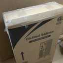 Portable Electric Radiator Heater, Space Oil Filled Heaters with 3 Heat Settings, Adjustable Thermostat, Overheat & Tip-Over Protection For Indoor Use,1500W (Deep Black)