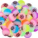 URATOT 36 Pieces Halloween Glow in The Dark Bouncy Eyeballs Halloween Toys Bouncing Eyeballs for Halloween Game Rewards, Trick or Treating Favors