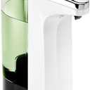 simplehuman 8 oz. Touch-Free Sensor Liquid Soap Pump Dispenser with Soap Sample, White