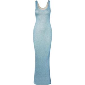 YELLOOP Knit Maxi Dress Long Bodycon Dresses Old Money Elegant Cocktail Dress Long Sweaters Dress Y2k (Blue,Large)