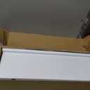 Nursery Book Shelves, Set of 4 Floating Book Shelves, Scalloped Wall Bookshelf for Bedroom, White Decor for Nursery, Baby, Toddler Room