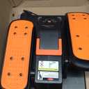 Under Desk Elliptical Machine, Electric Elliptical Exerciser for Senior, Quiet & Portable Seated Pedal Exerciser with Remote Control, Manual & Auto Mode, 12 Adjustable Speeds (Orange Pro)