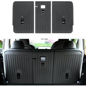 3PCS Cargo Liner Rear Seat Back Cover for 2026 Tesla Model Y Juniper 5-Seater, Injection Molded Seat Back Protector Mats, Waterproof Scratch Resistant Anti-Kick Backrest Covers for Trunk Cargo Area