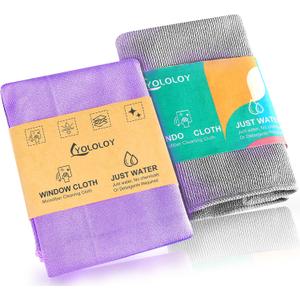 Norwx - Basic Package - Microfiber - Window & Enviro Cloth. Just water - without leaving streaks. For Household Enviro Dusting Cleaning Homes, Cars, Bars, Office Window Cloth makes cleaning a breeze.