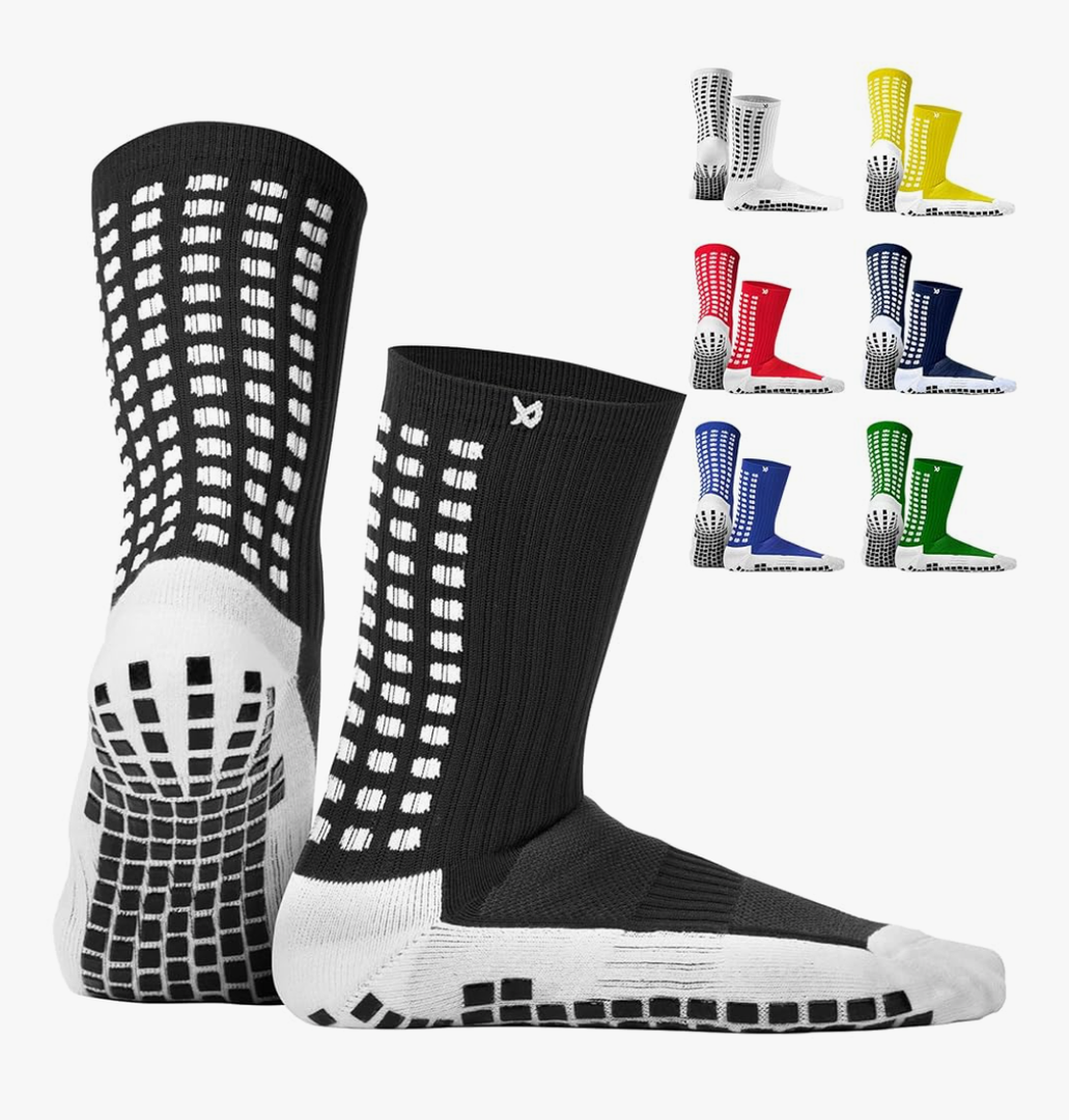 Lux Dual Grip Socks - Soccer Grip Socks for Men and Women. GripArray Performance & Comfort Size S