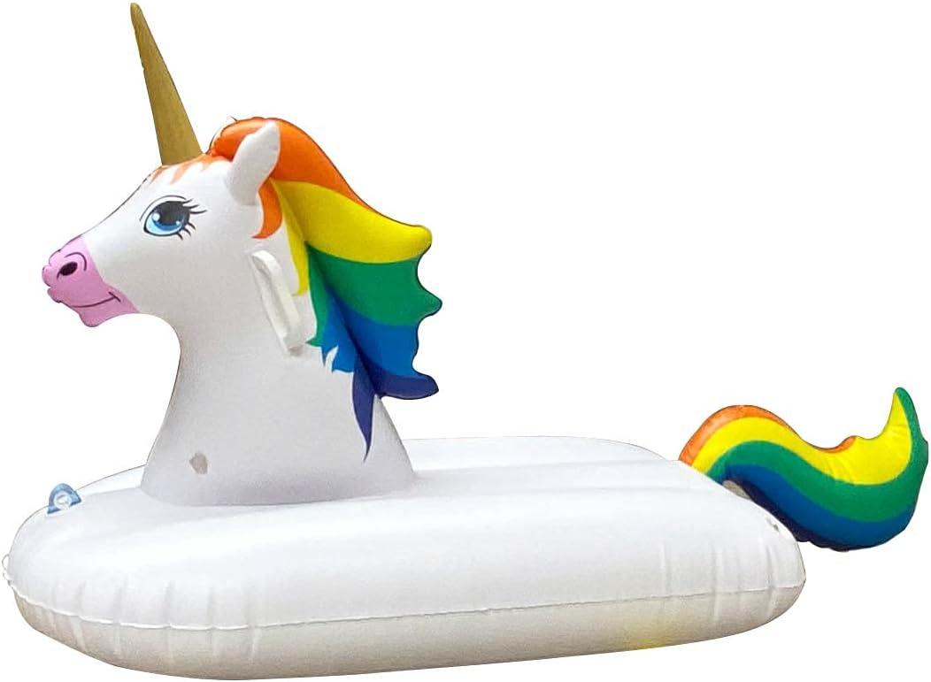 Jet Creations Inflatable Unicorn Tube Pool floatie ridable Blow up Summer Beach Swimming Pool Party Lounge raft Decorations Toys Kids Adults 38 inch Fun-UNICORNM, Multi