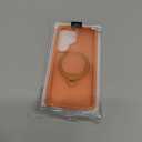 Phone Case for Samsung Galaxy S26 Ultra: Rotatable O-Ring Stand MagSafe-Compatible, Military-Grade Drop Tested, Translucent Matte Silky Touch Anti-Slip Grip, S-Pen Friendly (Orange)