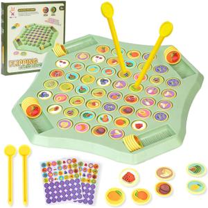 2026 Fruit Turn Around Chess Strategy Chess Game, DIY Fruit Matching Chess Boards,Chess Game for Kindergarten Gathering Activity