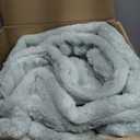 BEDELITE Fleece Blanket Twin Size – 3D Ribbed Jacquard Soft and Warm Decorative Fuzzy Blankets – Cozy, Fluffy, Plush Lightweight Throw Blankets for Couch, Bed, Sofa(Aqua, 68" x 88" inches)