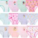 Disney Girls Princess Exclusive 12 Days of Surprise Unboxing Panties Perfect for Gifting or Potty Training in 4T