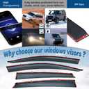 LQQDP 4pcs Window Visors Rain Guards for 2011-2015 Optima
