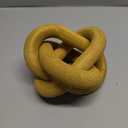 Yalikop 3 Link Wood Knot Decor Rustic Home Dcor Accents Hand Carved Coffee Table Decoration, Boho Chain Link Decoration, Modern Shelf, Rustic Objects for Home Living Room Bedroom(Yellow)