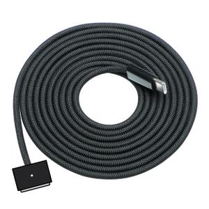 DERLULU Magnetic Charger Cable for MacBook Air & Pro, 6.6FT USB-C to Magnetic Cable Compatible with Air 13"/15" M2M5 & Pro 14"/16" 20212026, Black