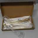 Alzassbg 6 Pack Brushed Brass Cabinet Handles, 10 Inch(254mm) Hole Centers Arch Modern Cabinet Pulls Kitchen Cabinets Hardware for Cabinets and Drawers AL3503BG