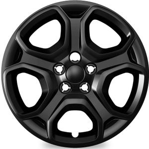 TangMiGe 4-Pack 17 inch Hubcaps Compatible with Ford Escape 2013-2025, Fits 17" Steel Wheel Only, Replaces OEM #GJ5Z-1130-A, (Bright Black Color Wheel Cover)