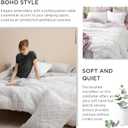 Bedsure Full Comforter Set - White Comforter, Boho Tufted Distressed Vintage Bedding for Kids, 3 Pieces Farmhouse-Style Bed Set for All Seasons, Fluffy Soft Bedding with 2 Pillow Shams