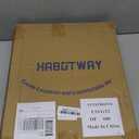 HABUTWAY Stadium Seats with Back Support and Thick Cushion Bleacher Seats with Backs and Cushion Wide, Stadium Chairs Include Shoulder Strap and Pocket, Perfect for Sports Events (1 PC, Black)
