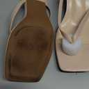 Kitten Heels for Women Square Toe Sandals Flip Flop Heels Thong Sandals Comfortable Summer 2 Inch Heels Sandals (7, Nude)