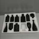 TBWIND 12pcs Glass Black Bud Vases Set, Small Vases for Flowers, Bud Vase for Centerpieces in Bulk, Mini Vintage Vase for Rustic Wedding Decorations, Office and Home Table Flower Décor