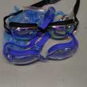 COOLOO Swim Goggles, 2 Pack Goggles Swimming Adult Swimming Goggles for Women Men Youth Teen Kids Anti Fog Anti-UV No Leaking (A.black Yellow & Blue)