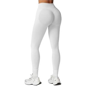 CHAMSHINE Scrunch Workout Impact Gym Leggings Women High Waisted Tummy Control Booty Lifting Yoga Pants S