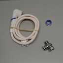 Rinse Ace Snap 'N Spray Quick-Connect and Detachable Shower Hose with On/Off Sprayer, White, 6-Foot