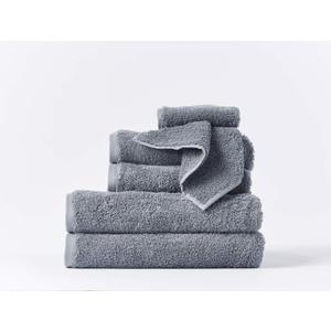 Coyuchi Cloud Loom Organic Towels, 6 Piece Set (Steel Blue) Coyuchi Cloud Loom Organic Towels, 6 Piece Set (Steel Blue)