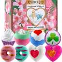 Bath Bombs for Girls - Bath Bombs, Mothers Day for Women Kids Bubble Bath, Handmade Bath Bomb Gift Set Bathbombs Relaxing Spa Gifts Basket for Her Wife Mom Birthday Gifts