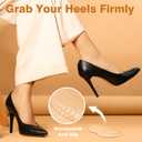 2 x Dr.Tucker+ Heel Grips for Womens Shoes, Heel Pads for Shoes Too Big, Inserts for Prevent Slipping and Rubbing Blister, Gel Heel Protectors (with Shoe Horn)