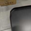 XIV Side Table, Small End Table, Modern Nightstand, Accent Bedside Table, 3 Tier Night Stands, Metal Bed Side Table for Living Room Bedroom Outdoor Entryway, No Assembly Required (Black, Square)