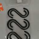 DINGEE 12 Pack 6 Inch Large S Hooks, Heavy Duty Vinyl Coated Non-Slip Metal Black Hooks for Hanging, Closet Kitchen Bathroom Garden Hooks for Pots Pans Clothes Plants Jeans Towels