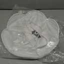GO&SO White Lamp Shade Medium Scalloped Lamp Shades,6"Top x 13"Bottom x 10.6"Vertical Height,Replacement Lampshades for Table Lamps,Handmade Bell Lamp Shades(Spider),Petal Edge Braid, Easy Assembly