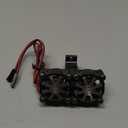 DKKY RC Motor Cooling Fan Heatsink 18000RPM 36mm for ARRMA Axial Traxxas 1/6 1/8 1/10 RC Models with 3650 Motor (Black)