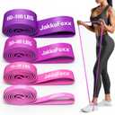 Resistance Bands,Pull Up Bands,Stretching Assist Bands Set for Men & WomenPortable Exercise, Muscle Training,Physical Therapy,Exercise Workout Bands for Working Out (Pink 5-100 LBS)