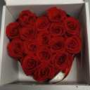 Forver Preserved Roses in a Box, Flowers for Her,Eternal Roses Preserved Flowers for Delivery Prime Birthday, Mothers' Day, Valentine's Day, Christmas (Red, 16 Roses)