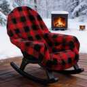Reversible Double Sided Chair Blanket for Adults, Waterproof Cozy Sherpa Camping Blanket All-Season Use Folding Outdoor Chair Covers for Patio, Bonfire, Pool & Adirondack Chair (Includes Carry Bag)