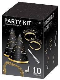 PARTY KIT INCLUDED 25 TOTAL PIECES 10 PERSON KIT