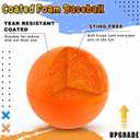 Seenelling 6 Set 21" Foam Baseball Bat Set Including 6 Bats and 6 PE Equipment for Elementary School Foam Baseball Bat for Safety Play