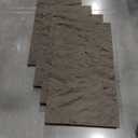 KASARO 3D Faux Stone Wall Panels, 4 PCS PU Wainscoting Panel for Interior Wall Decor, Cement Texture Thicker Accent for Home, Office, 43.3 23.6 inch(Concrete Gray)