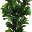 FLOWORLD Fiddle Leaf Fig Tree 6ft Tall Artificial Tree in Plastic Pot Fake Ficus Lyrata Plants with 184 Decorative Fiddle Leaves Faux Fig Trees for Home Office Living Room Decor Indoor Outdoor