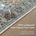 nunubaby Washable Pee Pads for Dogs, Stylish, Non-Slip and Leak-Proof Pee Pads. Reusable Potty Pads for Dogs for Crates and Floors.(Beige/Multi, 36" x36" )