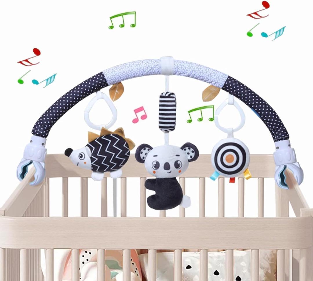 Pau1Hami1ton Baby Stroller Arch Toys, Car Seat Toys,Bouncer Toy Bar/Mobile for Bassinet,Adjustable Baby Hanging Toys Fit for Crib Bed,Stroller,Car Seat.S-19(Koala)