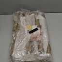 MaxSmeo Narrow Side Table, Small End Table with 3-Tier Open Shelf, Slim Bedside Table Nightstand for Small Spaces, Bedroom, Living Room (Rustic Walnut)