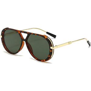 Oversized Pilot Sunglasses for Women Men Trendy,Large Big Double beam Designer Fashion Vintage Shades Retro Sun Glasses